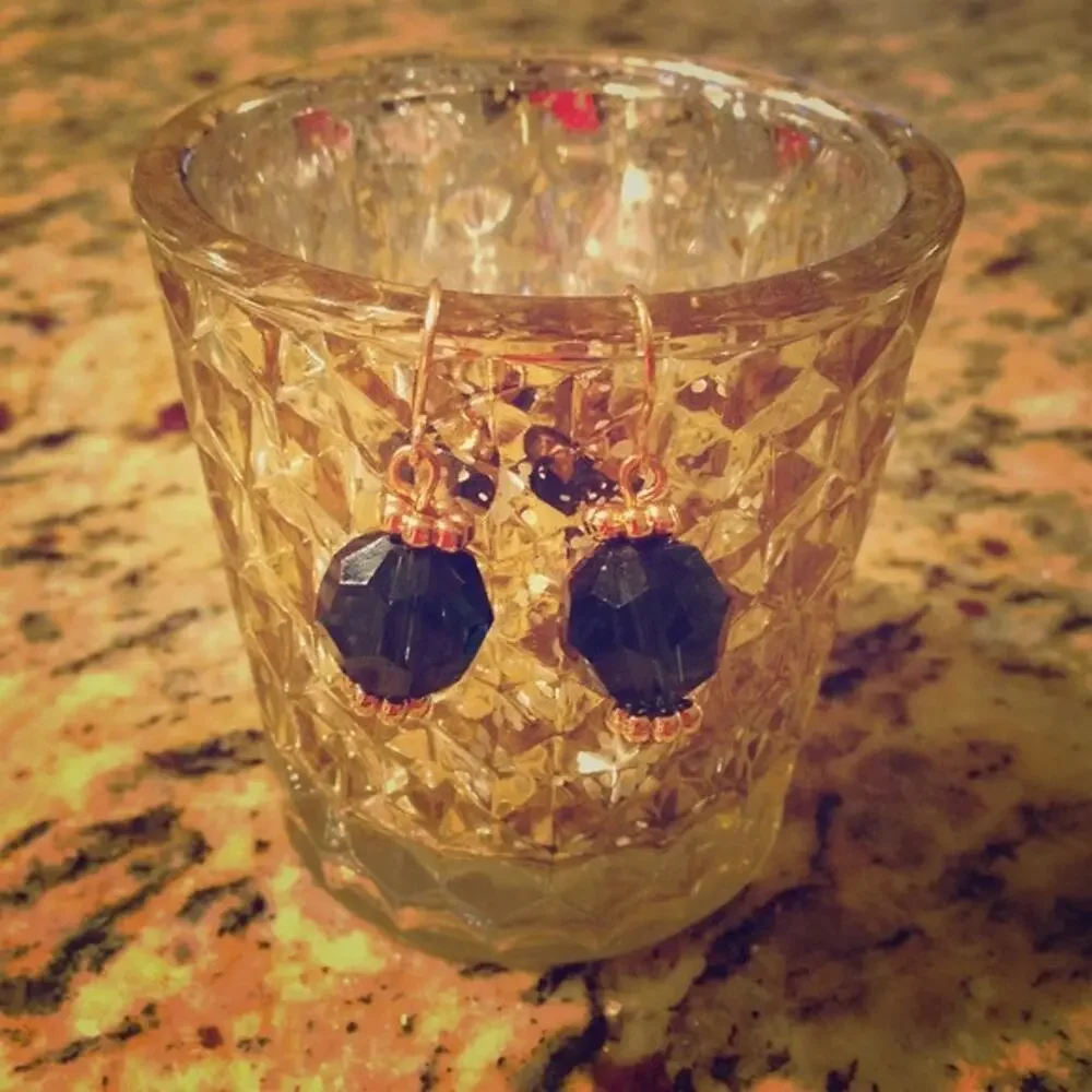 Navy & Gold Earrings